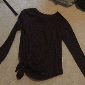 Lululemon to the point long sleeve shirt maroon